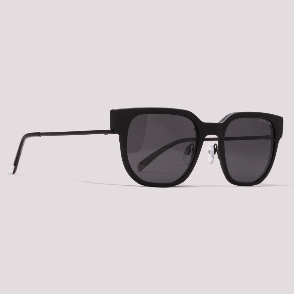 Atitude Attach Apolo Clip on 09B Preto Fosco - Grau - 55 mm