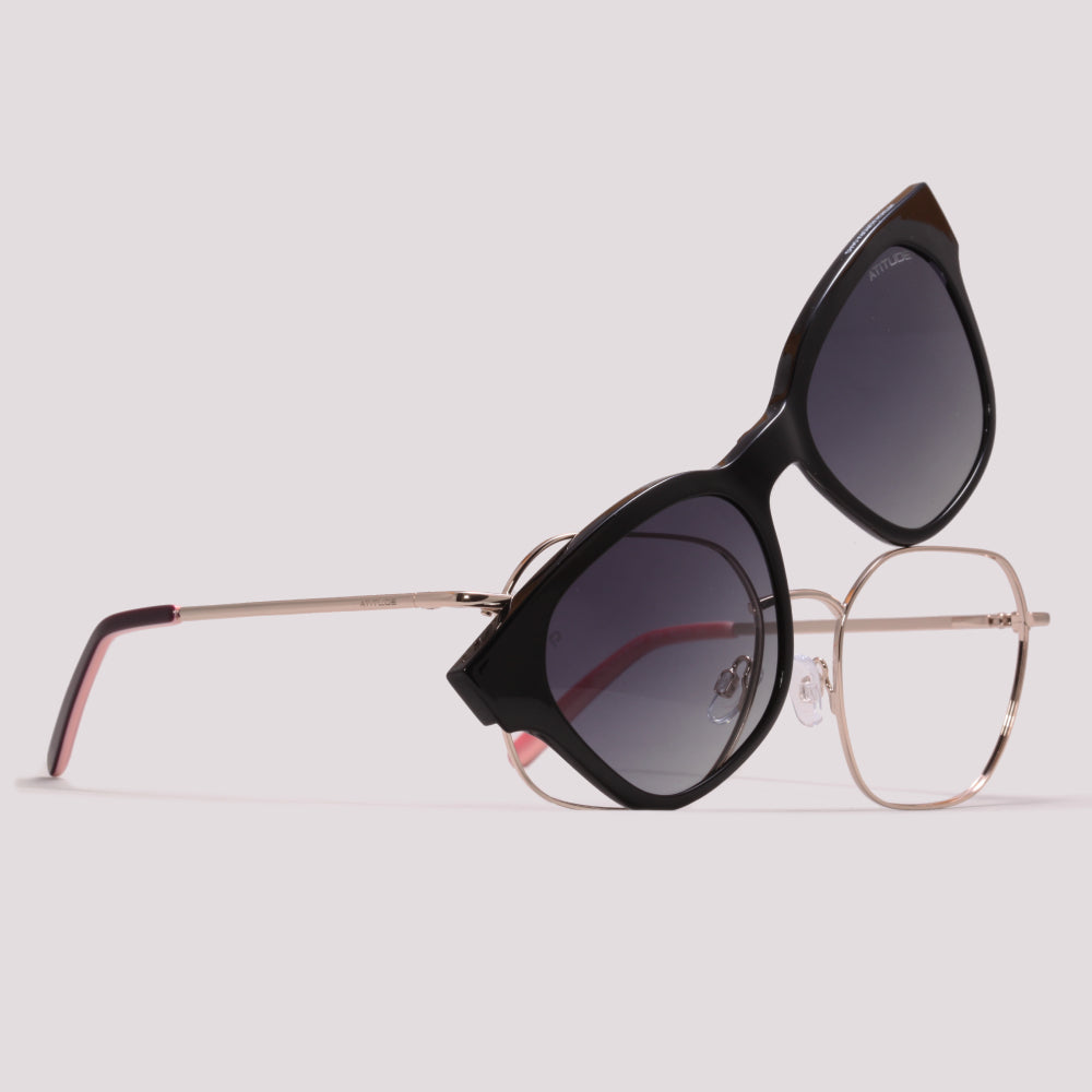 Atitude Attach Aurora Clip on 04A Dourado - Grau - 55 mm