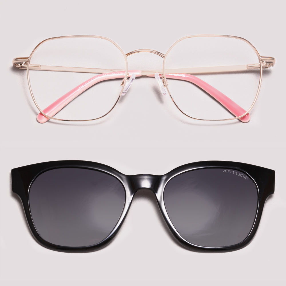 Atitude Attach Aurora Clip on 04A Dourado - Grau - 55 mm