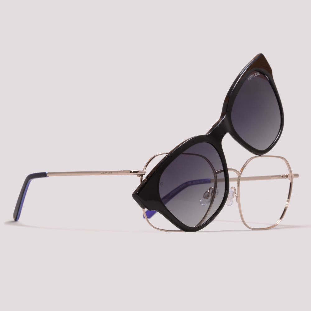 Atitude Attach Aurora Clip on 04B Dourado - Grau - 55 mm