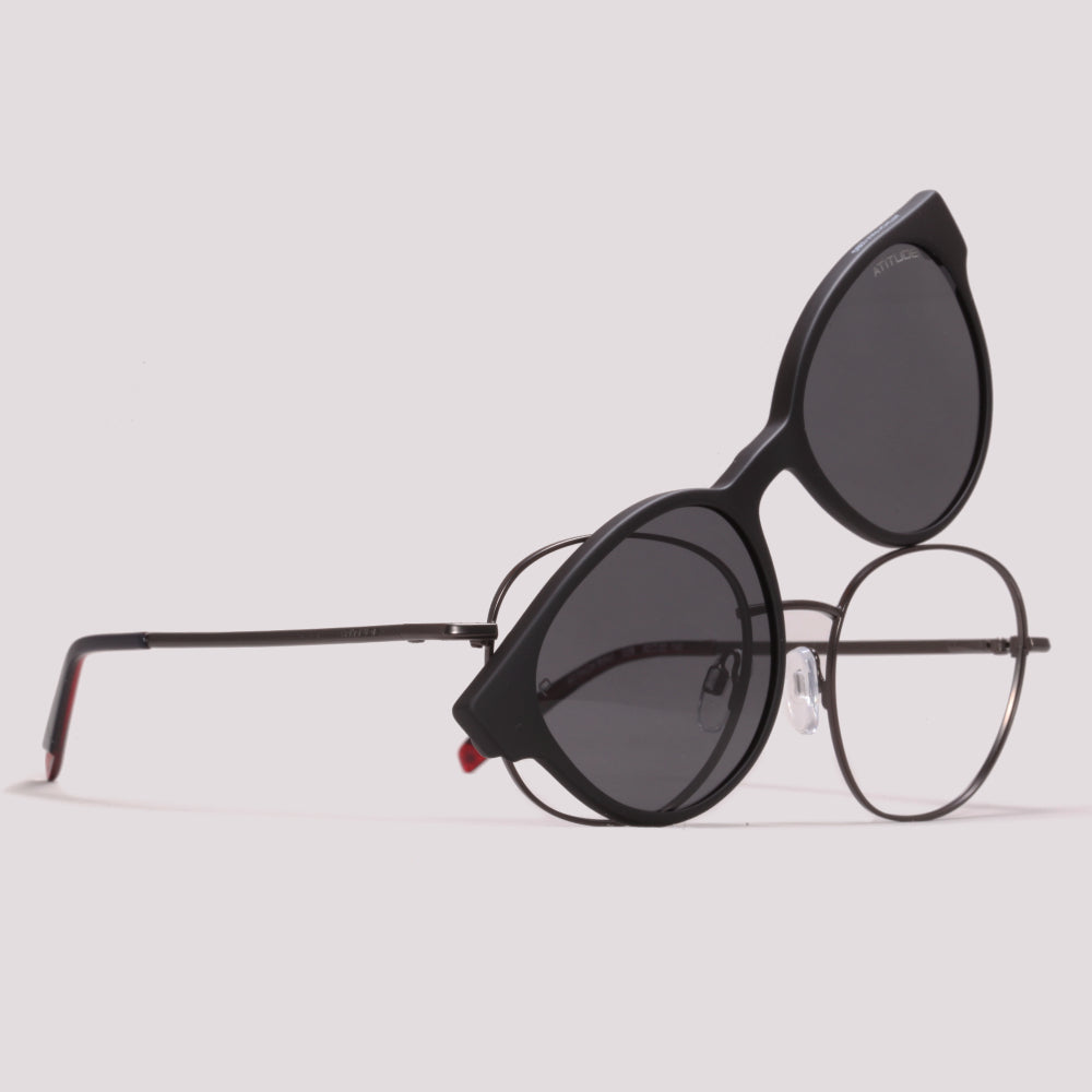 Atitude Attach Ravi Clip on 02B Grafite Fosco - Grau - 52 mm