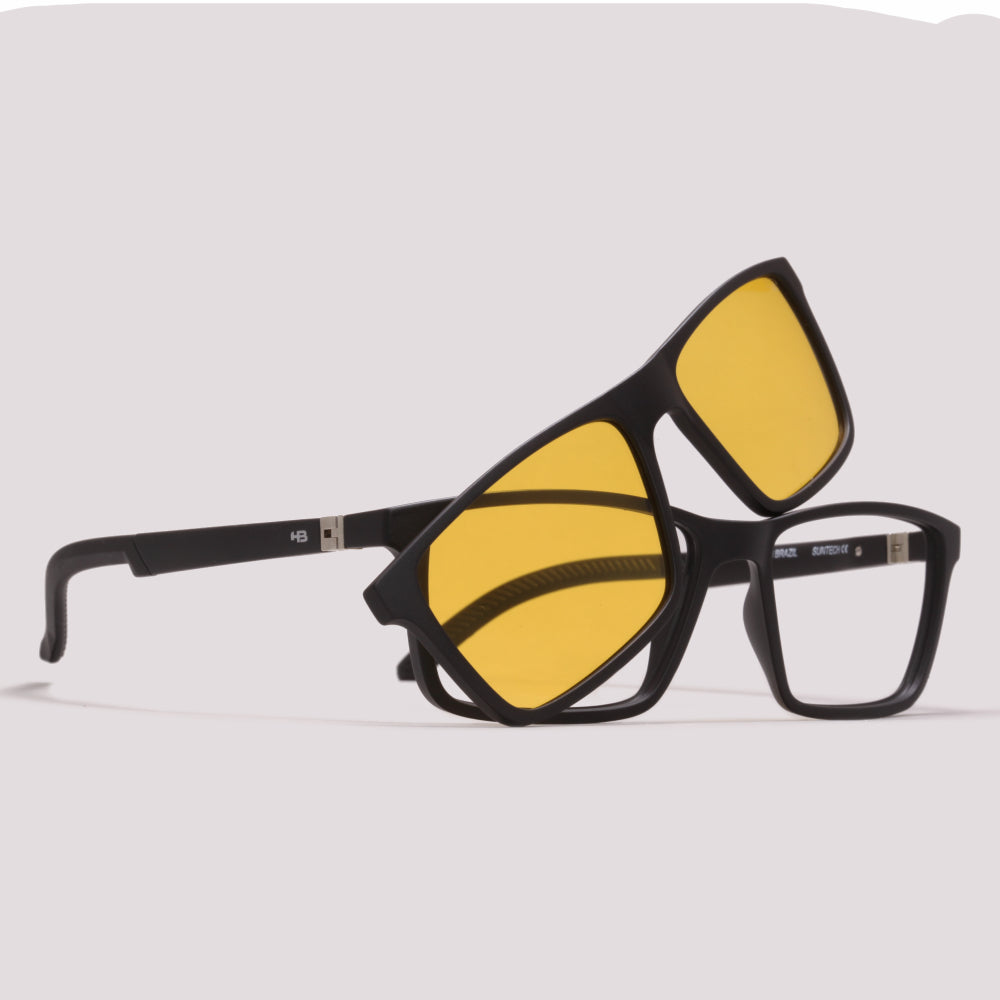 HB Switch 3 0531 Clip on Matte Black Gray/Night Drive - Grau - 55 mm