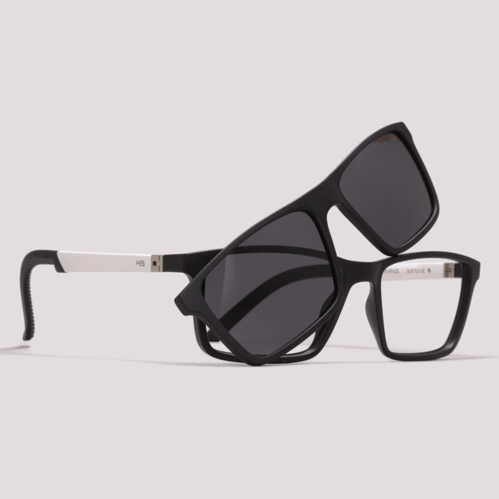 HB Switch 3 0531 Matte Black/White Polarized Gray - Grau - 55 mm