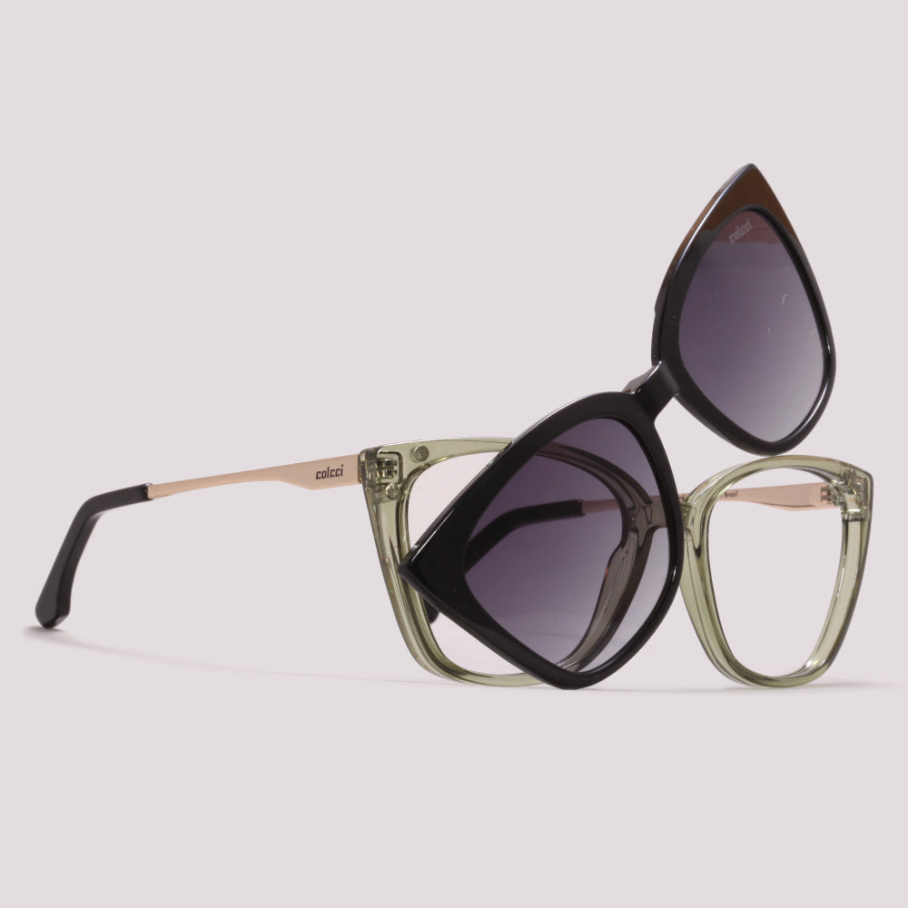 Colcci Bandy 4 Y Clip on Verde Translucido Brilho - Grau - 51 mm