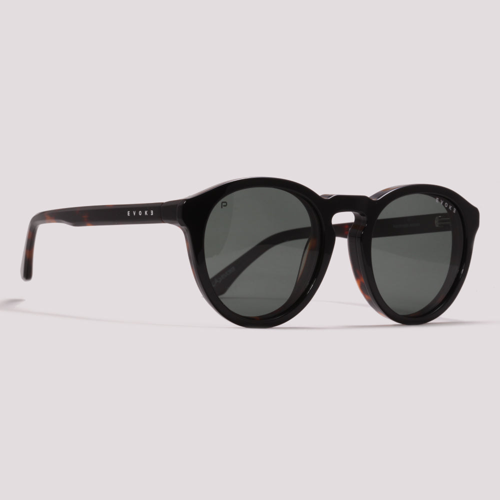 Evoke Clip on Round II G21 Marrom Mesclado - Grau - 52 mm