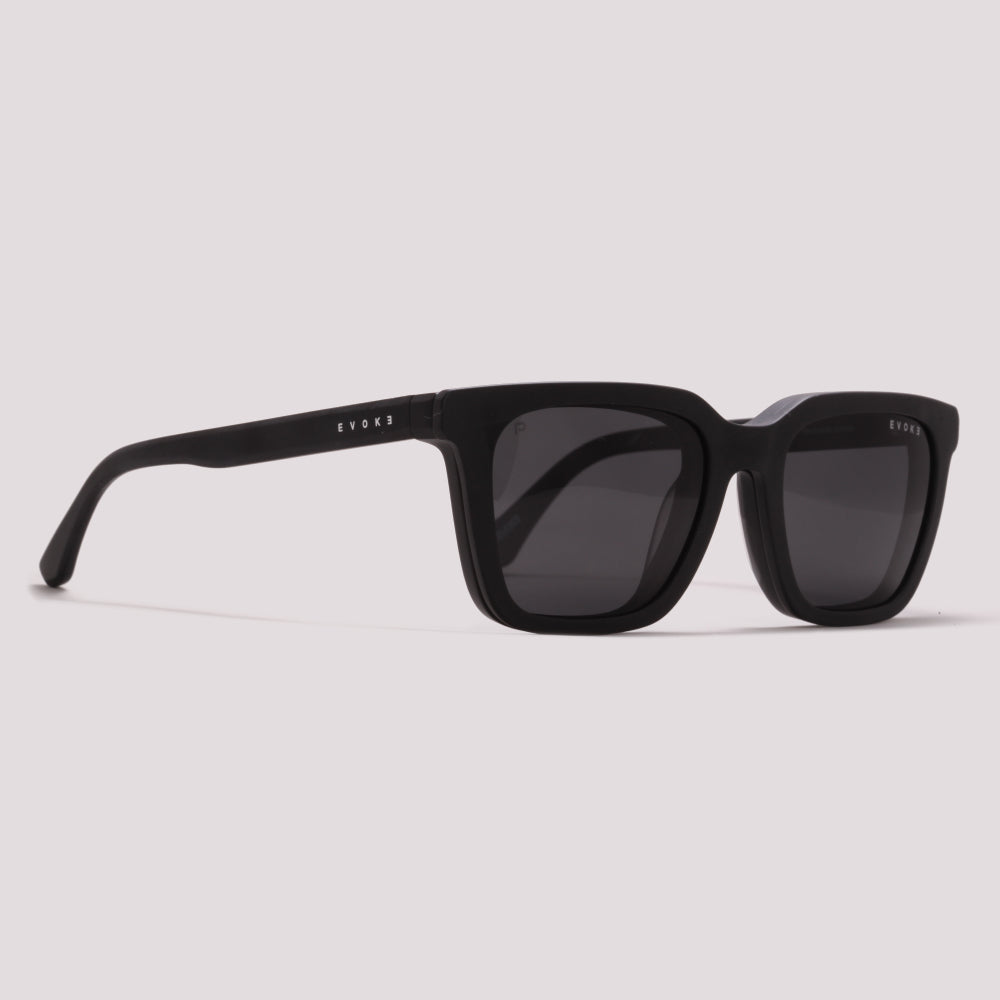 Evoke Clip on Square II A11 Preto Fosco - Grau 52 mm