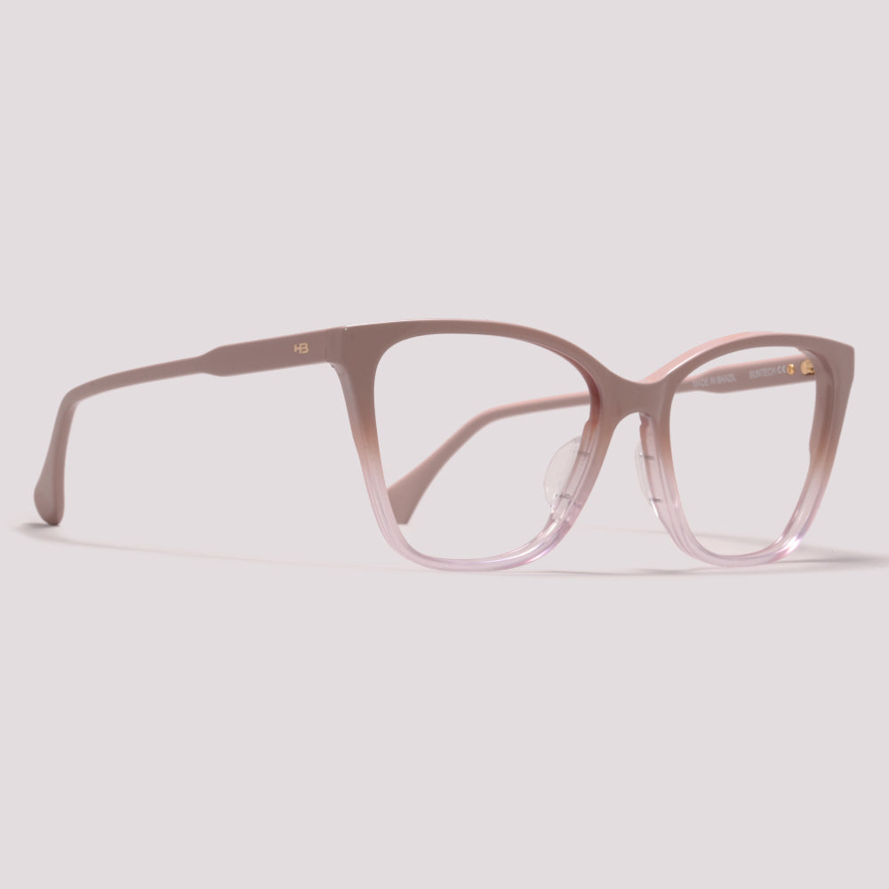 HB Switch 0549 Clip On Nude Rosa Marrom Polarizado - Grau - 56 mm