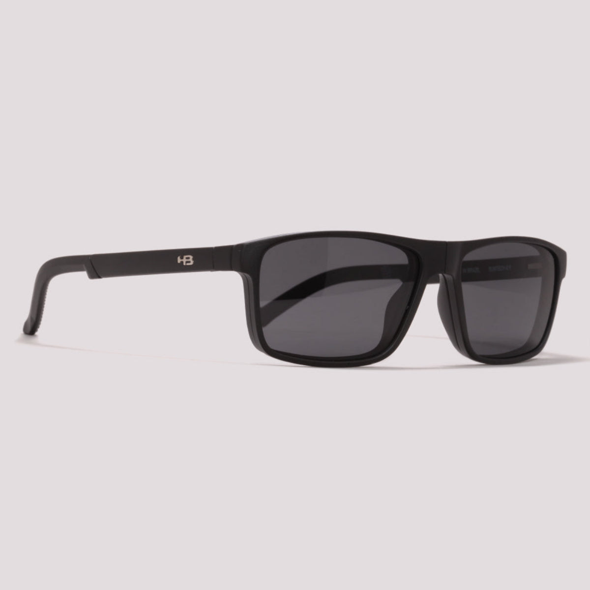 HB Switch 0538 Clip on Dobrável Preto Fosco Cinza Night Drive - Grau - 55 mm