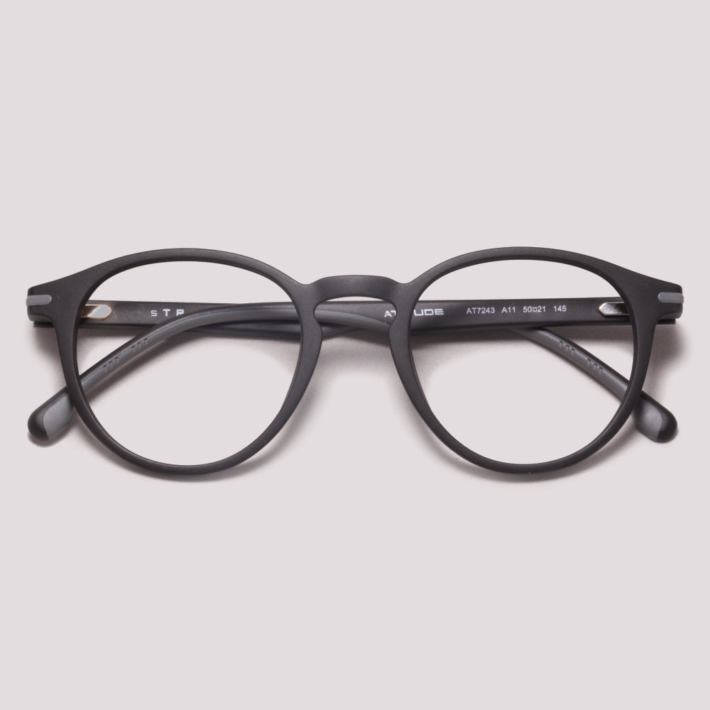 Atitude AT7243 A11 Preto Fosco - Grau - 49 mm