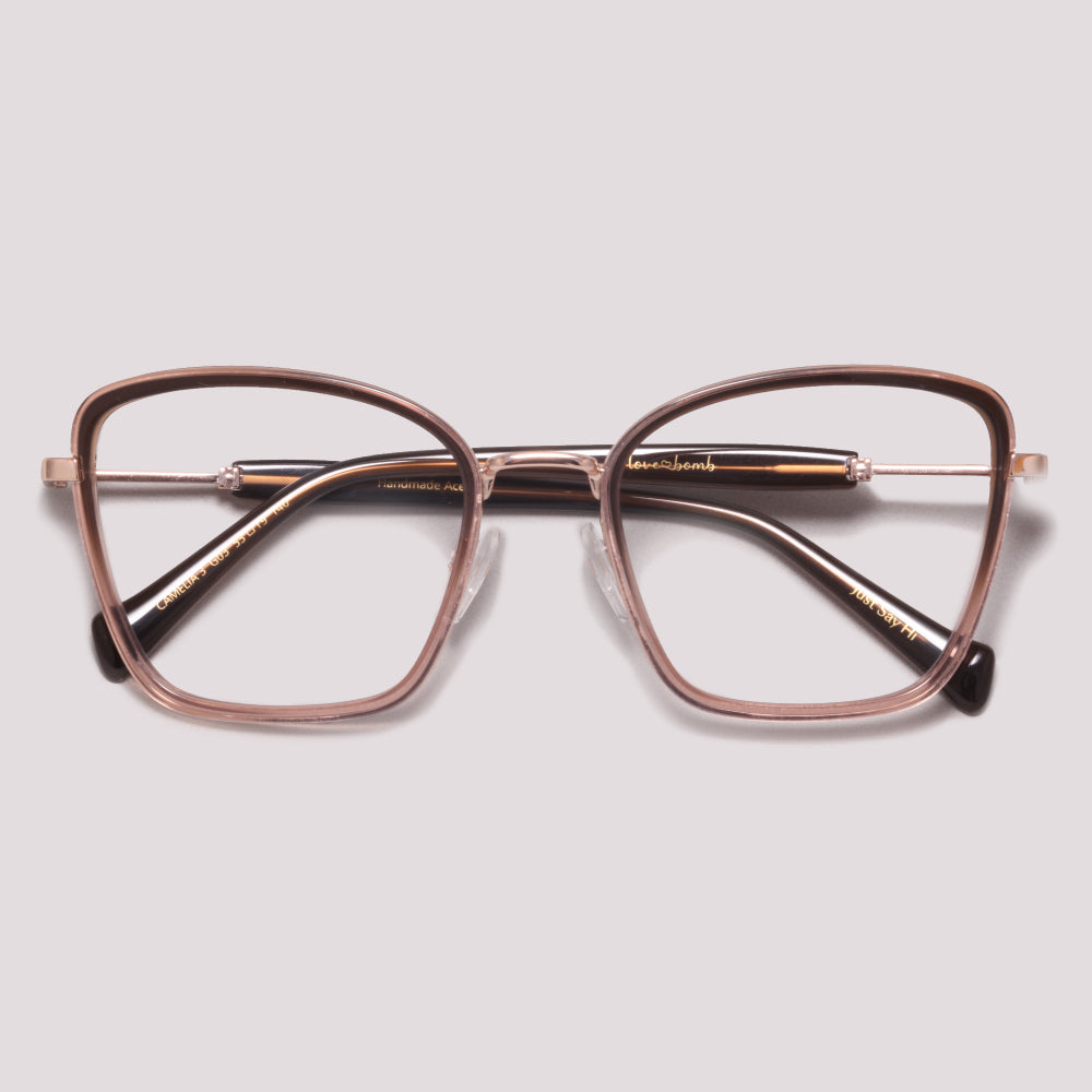 Hickmann Camelia 3 G03 Marrom Degradê - Grau - 53 mm