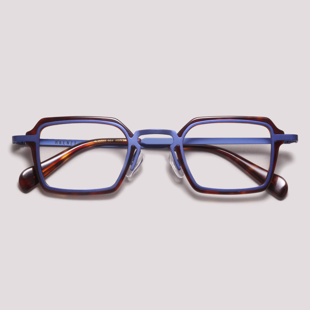 M'KENZY DJ9080 Azul Fosco Marrom Mesclado - Grau - 45 mm