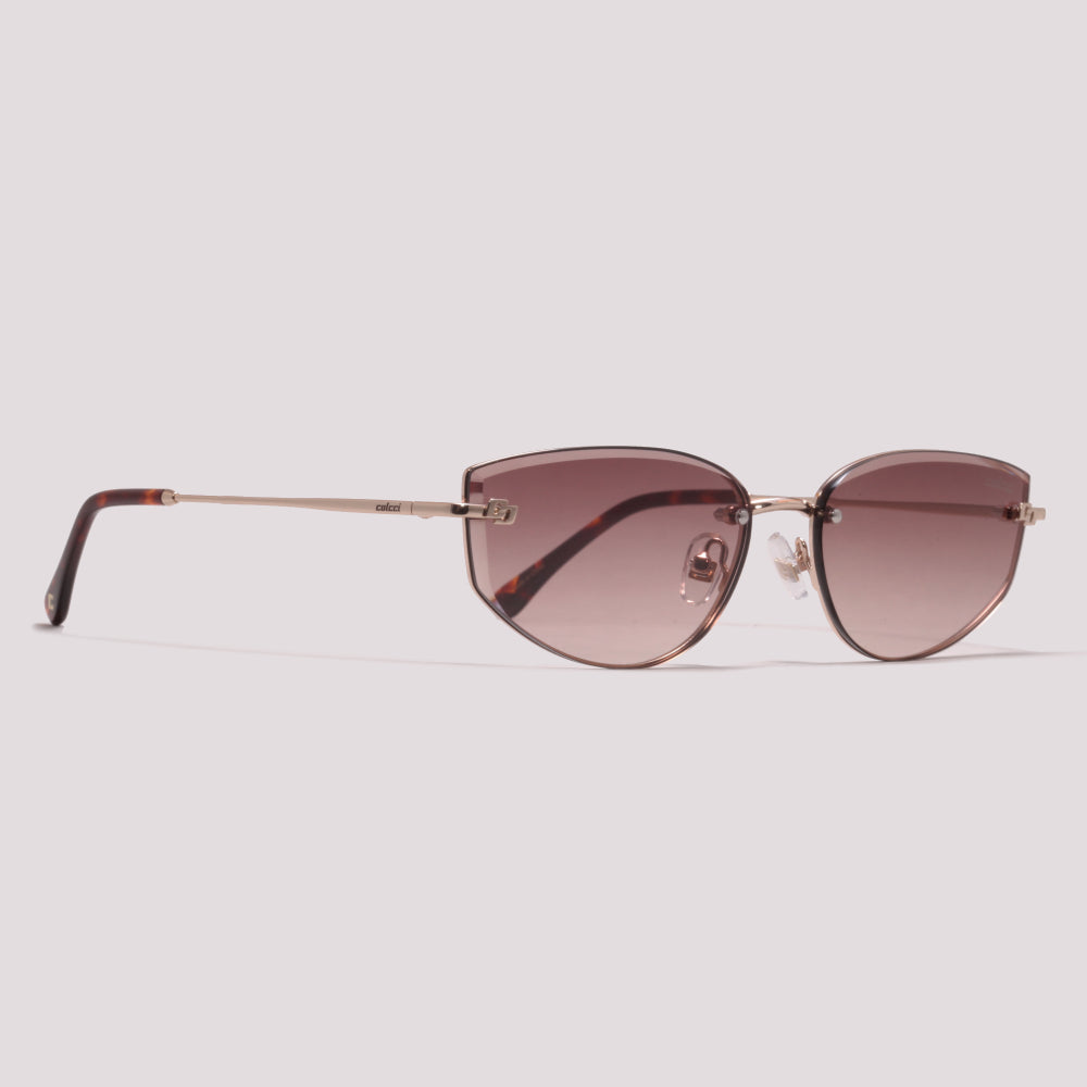 Colcci C0277 Dourado Brilho Marrom Degradê - Sol - 61 mm