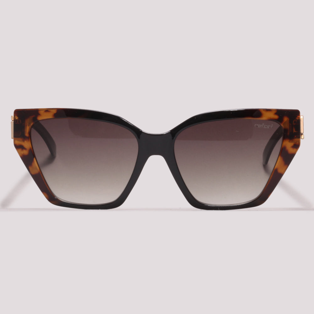 Colcci Miranda Preto e Marrom Mesclado Marrom Degradê - Sol - 56 mm