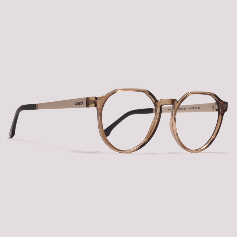 Colcci Noa RX Marrom Translúcido - Grau - 54 mm