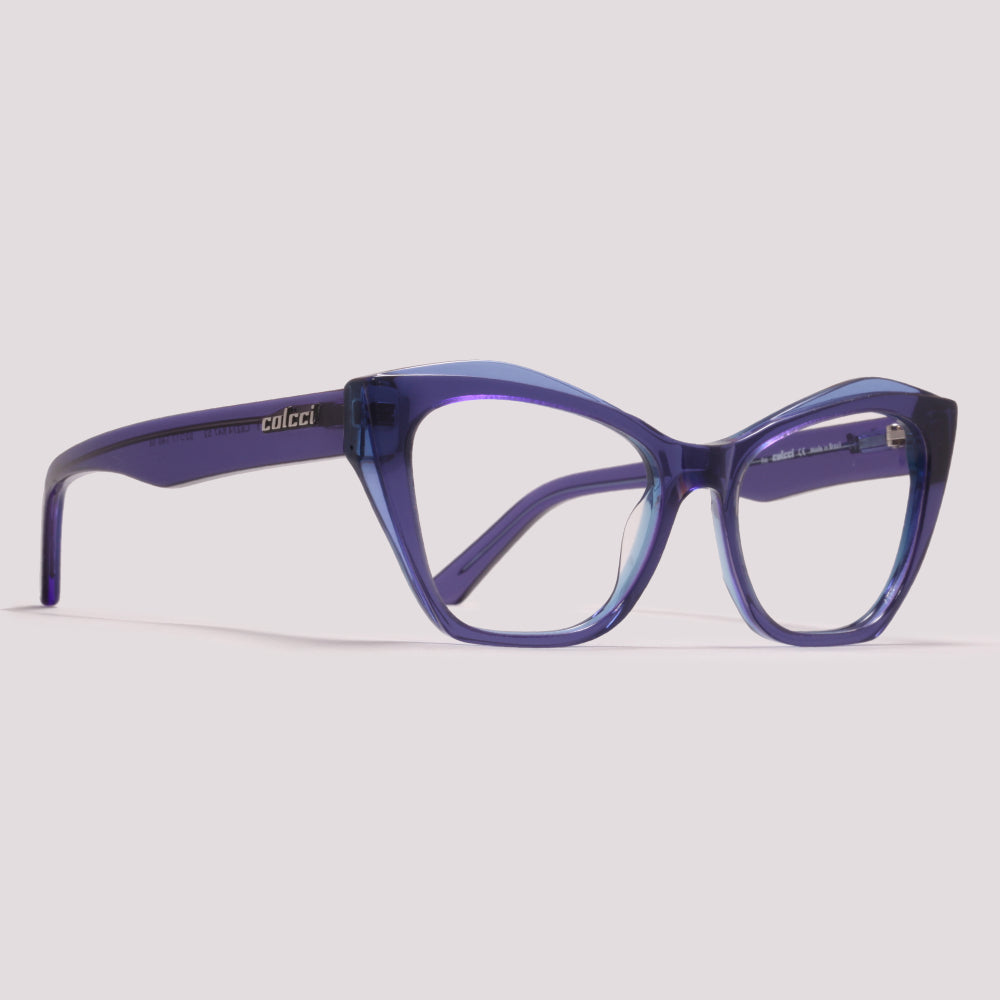 Colcci Luiza Y Azul Translúcido - Grau - 52 mm