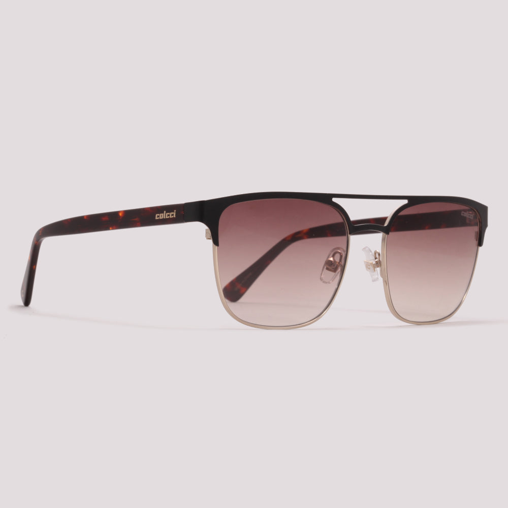 Colcci Wuputi Dourado Fosco Marrom Degradê - Sol - 57 mm