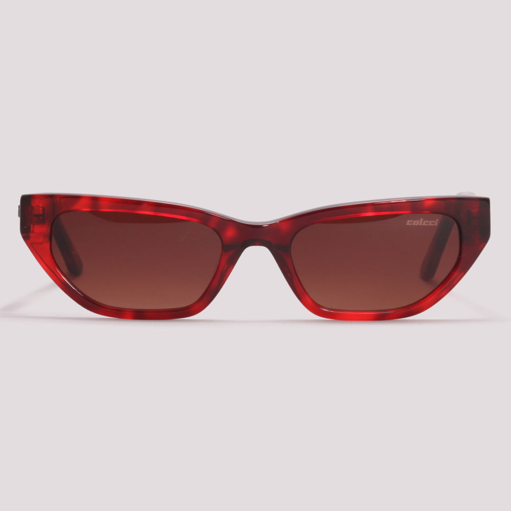 Colcci Emma Vermelho Mesclado Marrom Degradê - Sol - 51 mm
