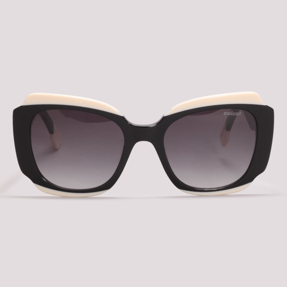 Colcci Rubi Preto e Branco Brilho Preto Degradê - Sol - 52 mm