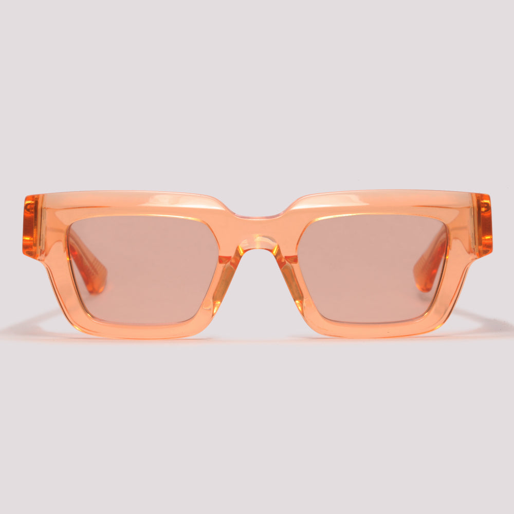 Bottega Veneta BV1230S 004 Laranja Translúcido Laranja - Sol - 49 mm