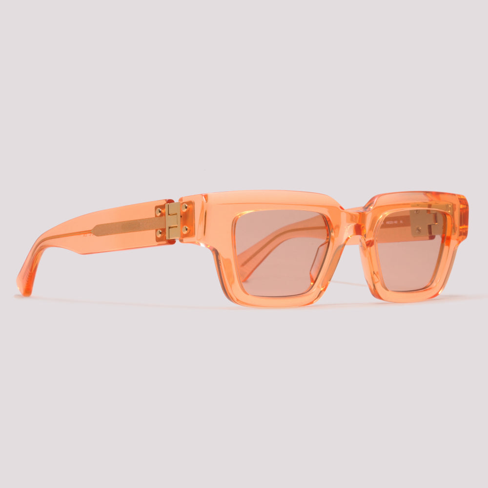Bottega Veneta BV1230S 004 Laranja Translúcido Laranja - Sol - 49 mm