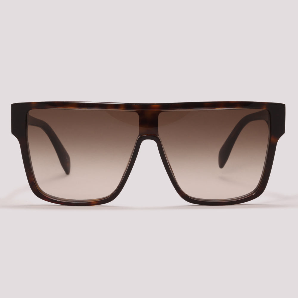 Alexander McQueen AM0354S 002 Marrom Mesclado Marrom Degradê - Sol