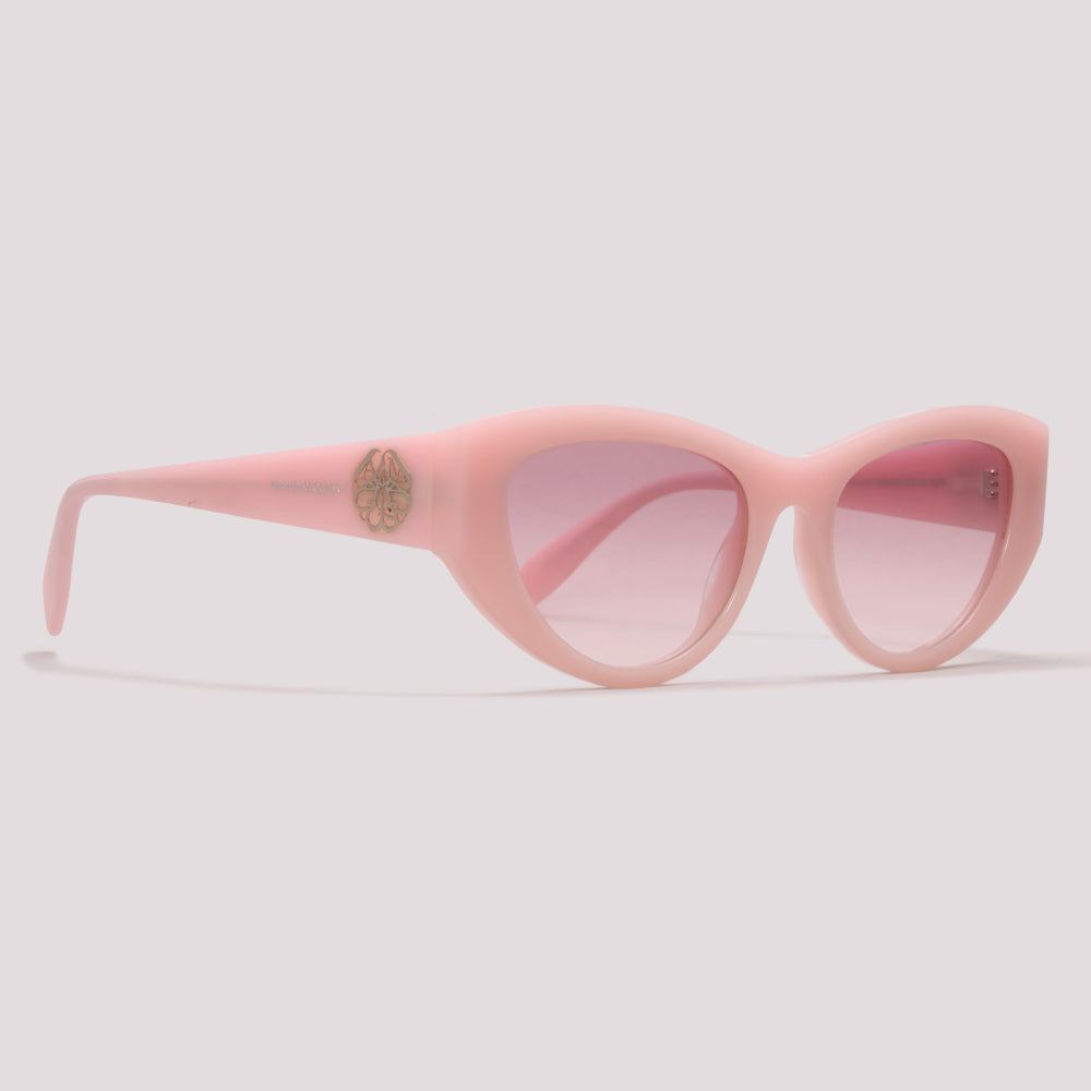 Alexander McQueen AM0377S 003 Rosa Brilho Rosa Degradê - Sol - 54 mm