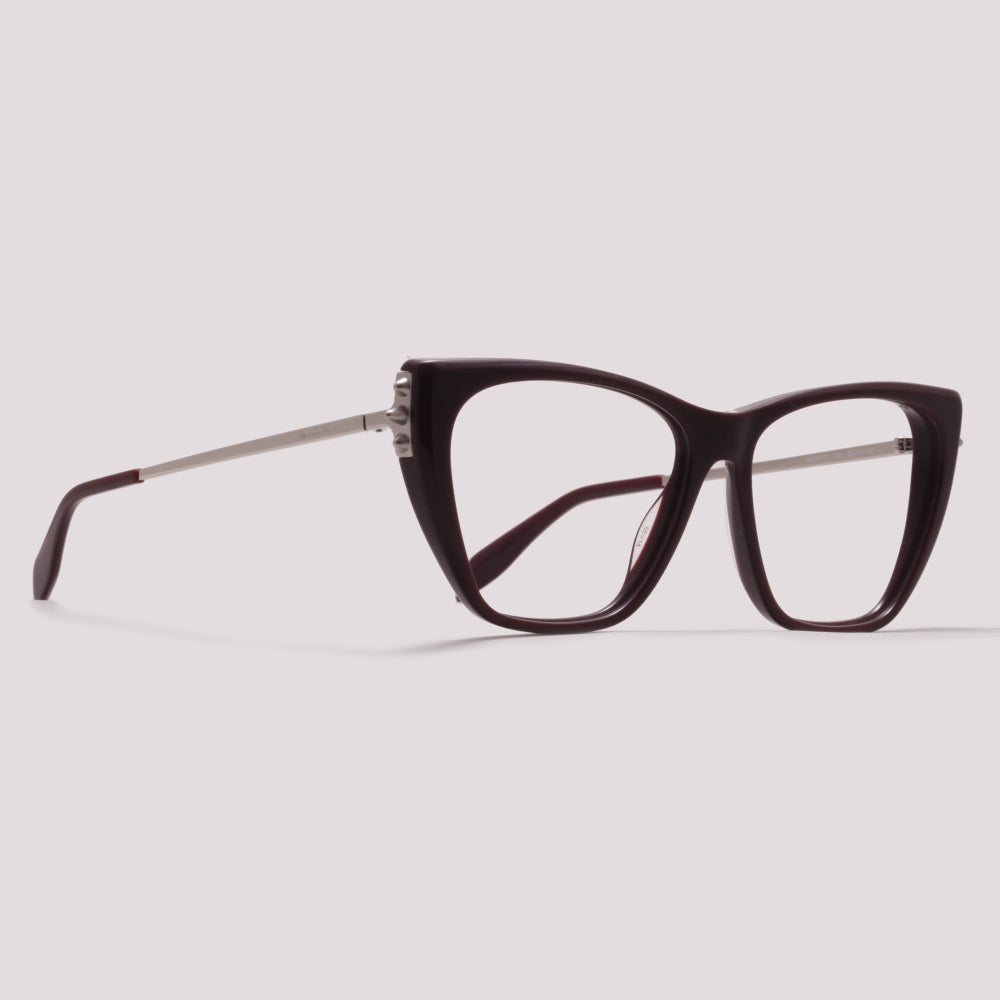 Alexander McQueen AM0341O 003 Roxo Brilho - Grau - 55 mm