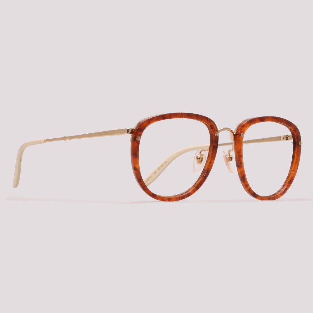Gucci GG0675O 005 Marrom Mesclado - Grau - 52 mm – Óculos Shop