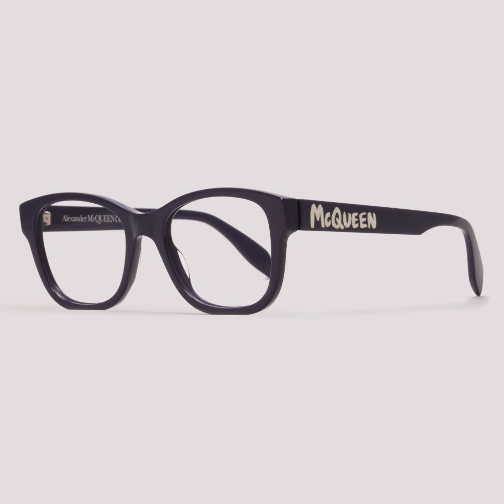 Alexander McQueen AM0350O 004 Azul Brilho - Grau - 52 mm