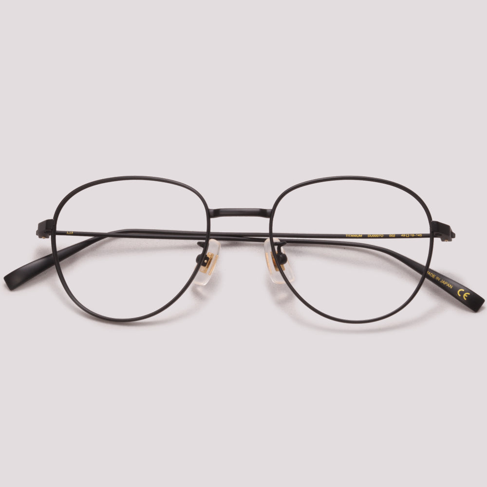 Dunhill DU0007O 002 Preto Fosco - Grau - 49 mm