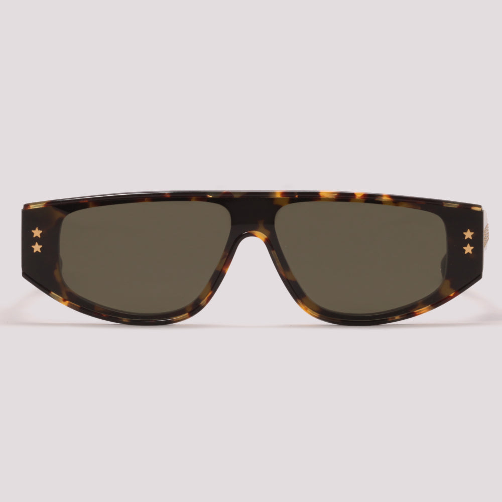 Stella Mccartney SC0238S 003 Marrom Mesclado Verde G15 - Sol - 142 mm