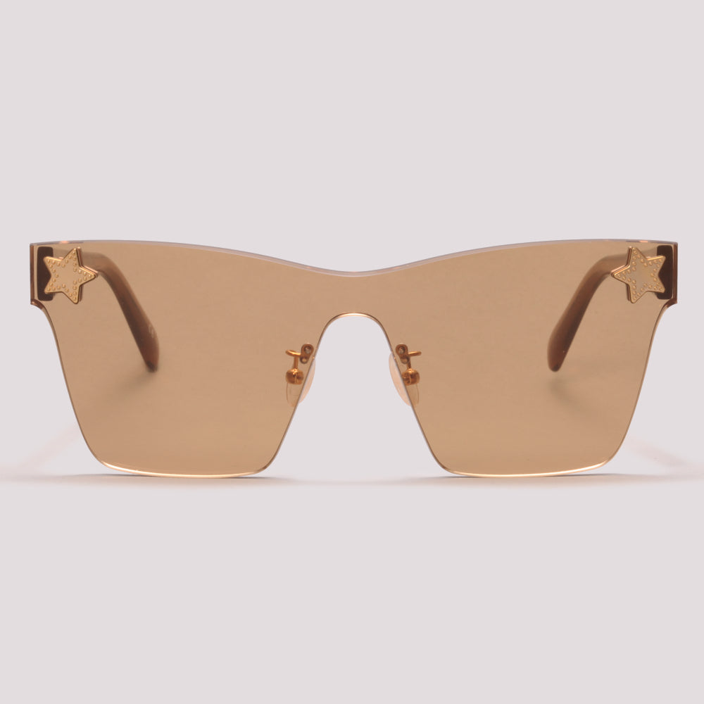 Stella Mccartney SC0169S 003 Amarelo Translúcido Amarelo - Sol - 142 mm