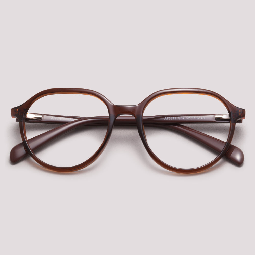 Atitude AT6311 G02 Marrom Translúcido - Grau - 52 mm