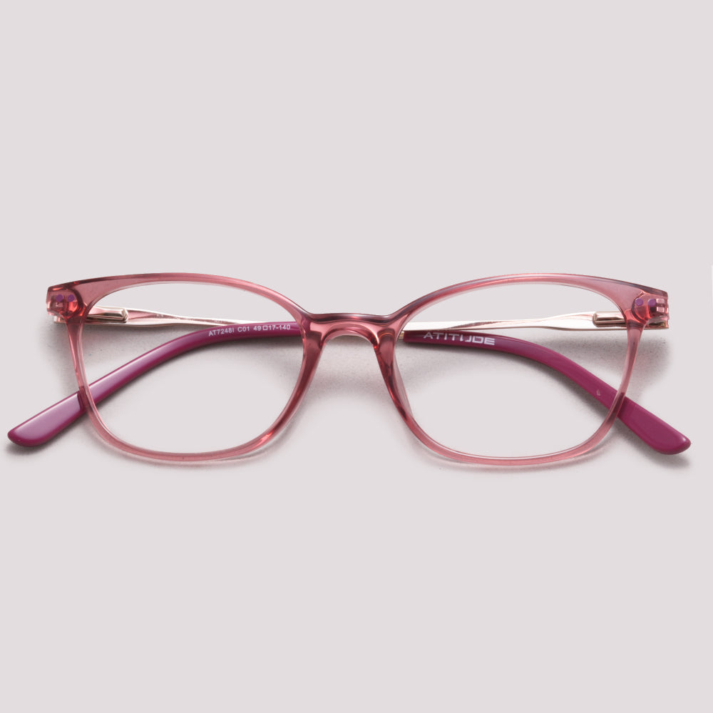 Atitude AT7248I C01 Rosa Translúcido - Grau - 49 mm