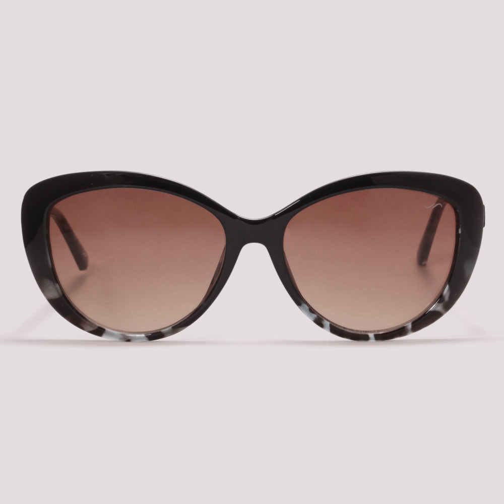 Jean Marcell JM5067 A21 Preto Mesclado Marrom Degradê - Sol - 56 mm