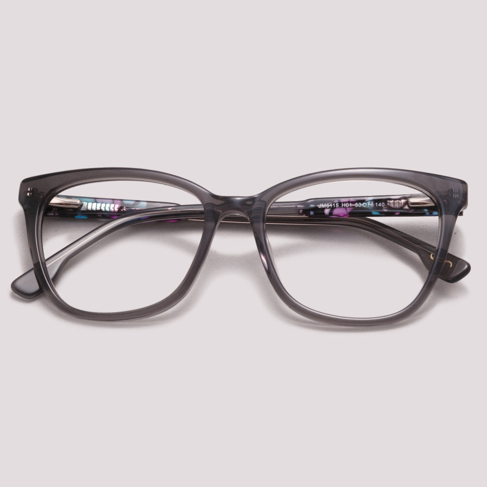 Jean Marcell JM6115 H01 Cinza Translúcido - Grau - 53 mm