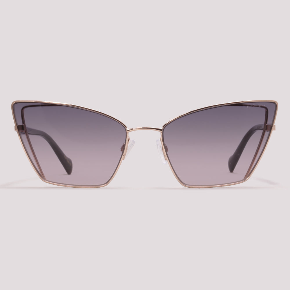 Hickmann Kalmia 2 04A Preto e Dourado Brilho Preto Degradê - Sol - 61 mm
