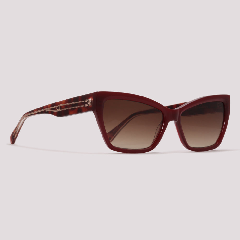 Anima Sou Audaciosa C02 Vinho Brilho e Mesclado Marrom Degradê - Sol - 56 mm