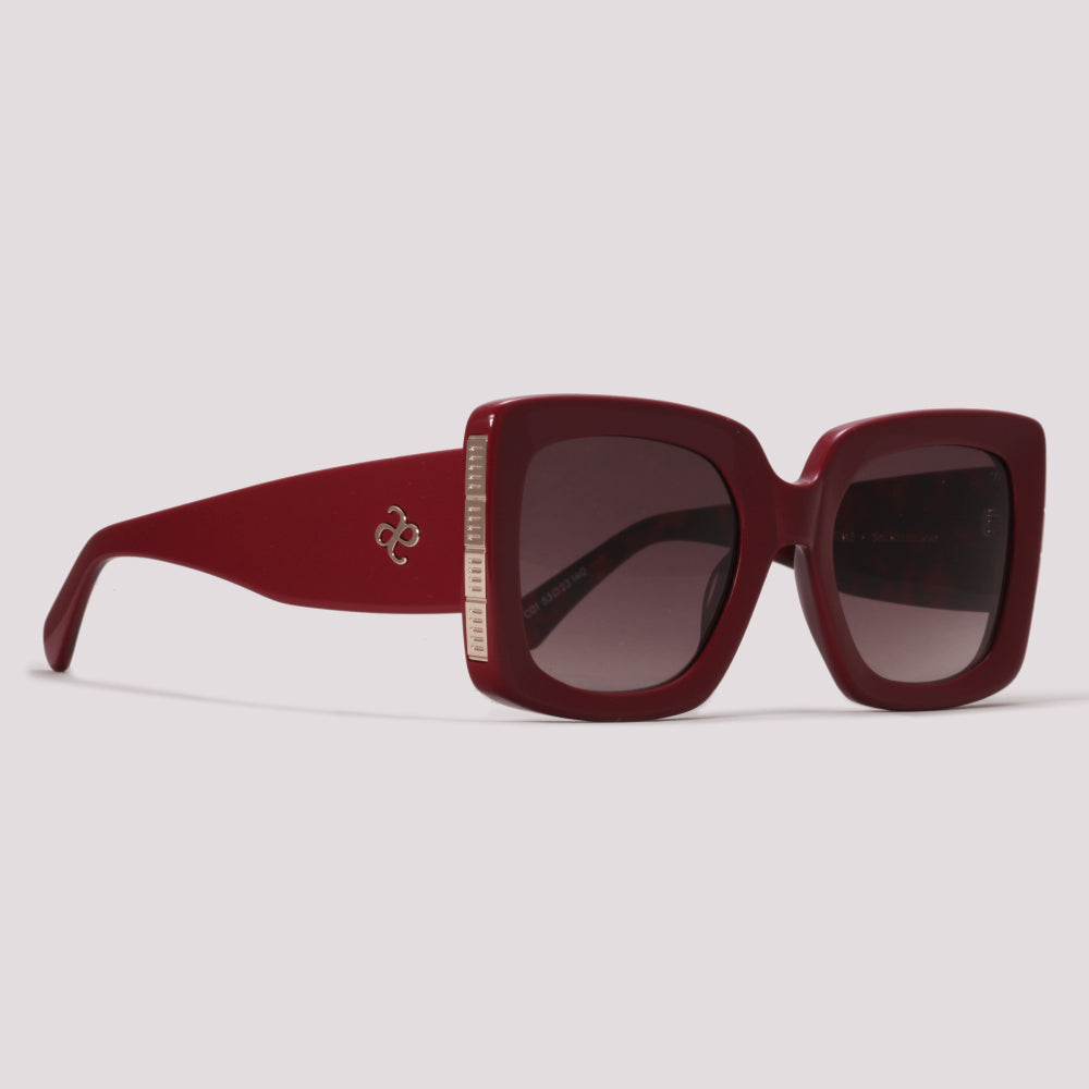 Anima Sou Meticulosa C01 Vinho Brilho Marrom Degradê - Sol - 53 mm