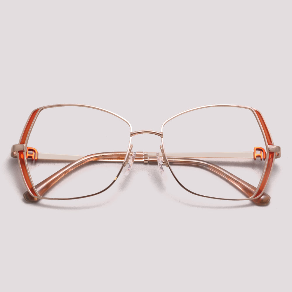 Ana Hickmann AH10042 10A Dourado Brilho e Laranja - Grau - 55 mm