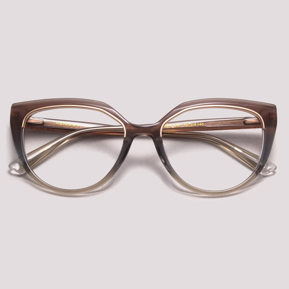 Ana Hickmann Sara 1 AH60070 M07 - Cinza Degradê Translúcido - Grau - 53 mm