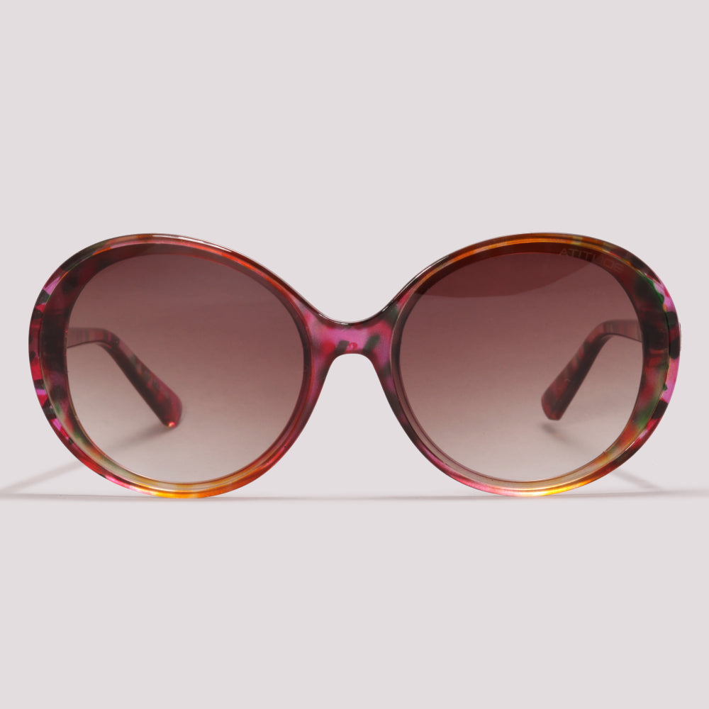 Atitude AT8127 G22 Rosa Mesclado Marrom Degradê - Sol - 63 mm