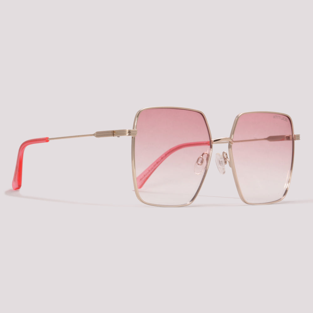 Atitude AT8143 05A Dourado Brilho Rosa Degradê - Sol - 57 mm