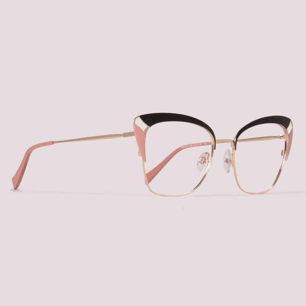 Hickmann HI2009 09B Preto Rosa e Dourado Brilho - Grau - 55 mm