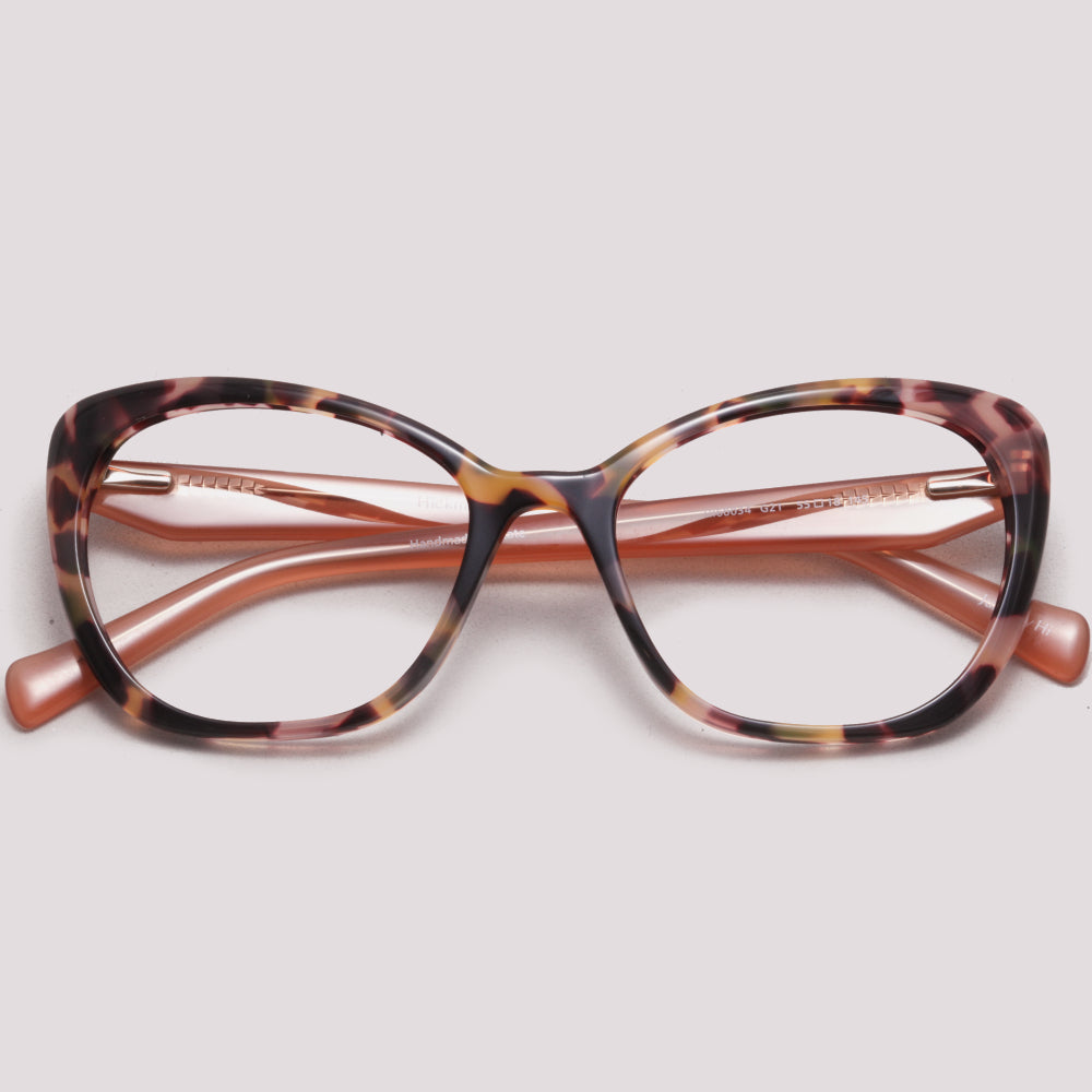 Hickmann HI60034 G21 Marrom e Rosa Mesclado Translúcido - Grau - 55 mm