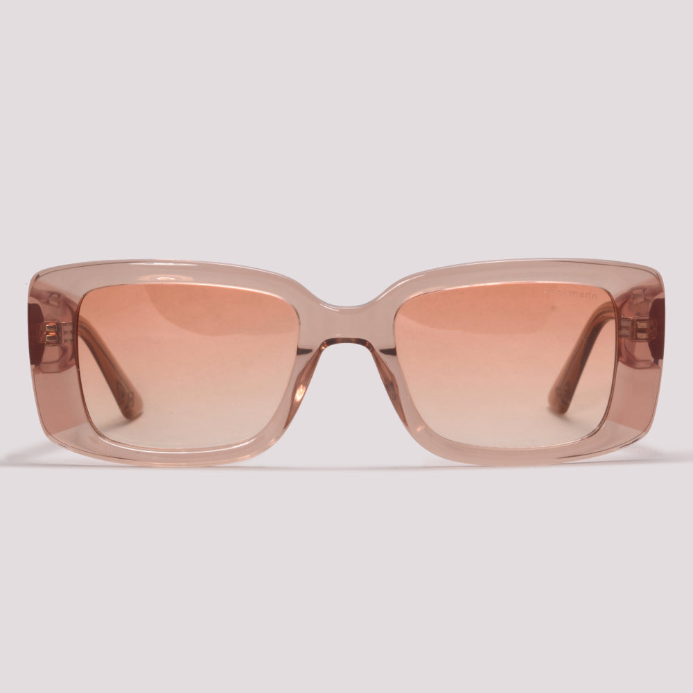 Hickmann Lavanda 1 HI90026 G03 Marrom Translucido Laranja Degradê - Sol - 52 mm