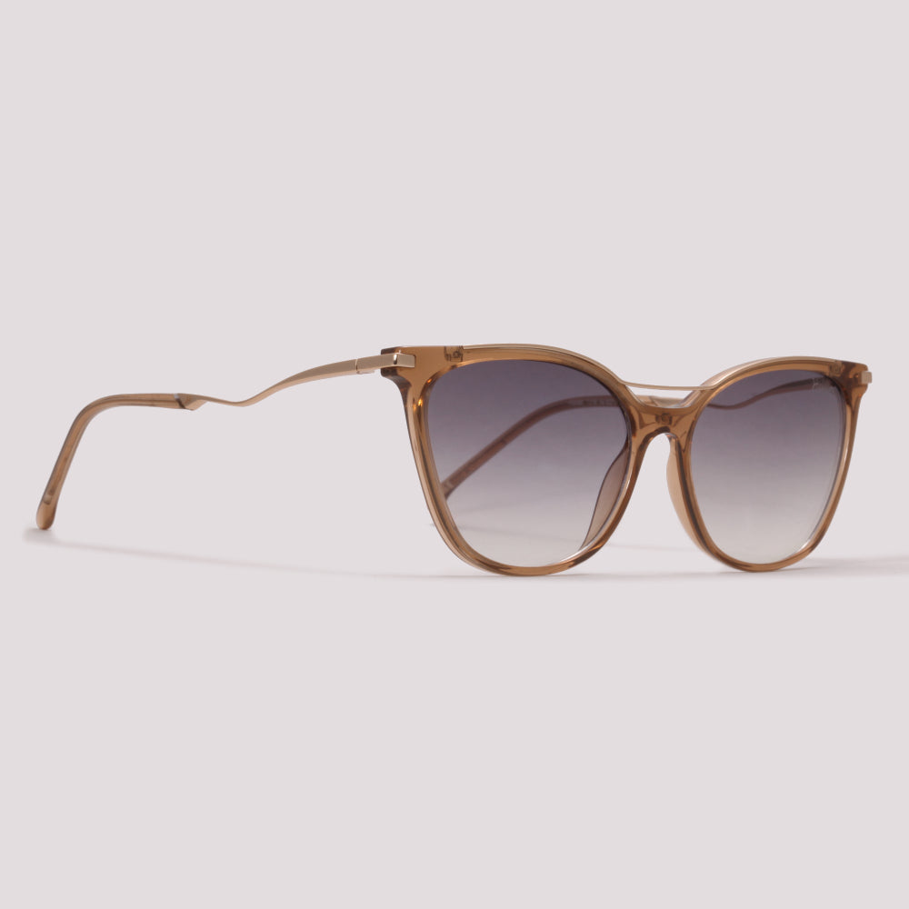 Hickmann HI9088I T01B Marrom Translúcido Preto Degradê - Sol - 54 mm