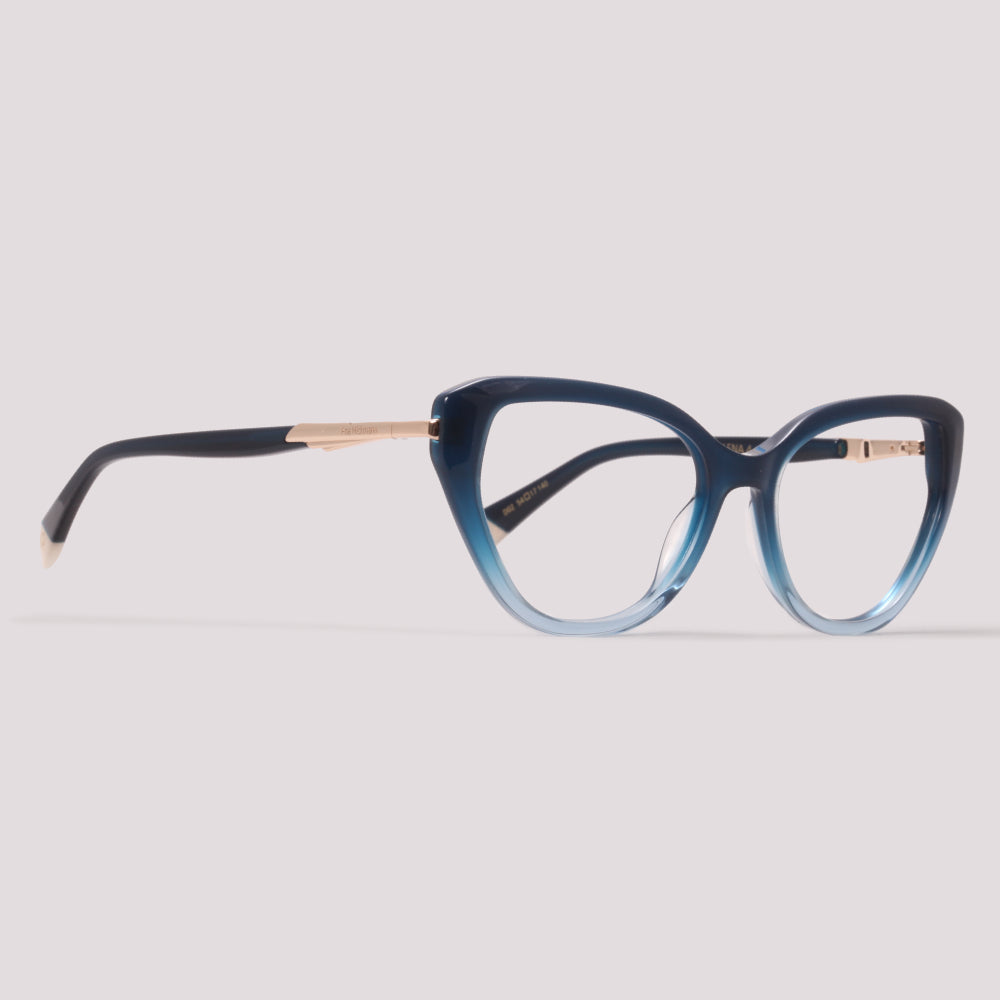 Ana Hickmann Lena 4 D02 Azul Brilho Degradê - Grau - 52 mm