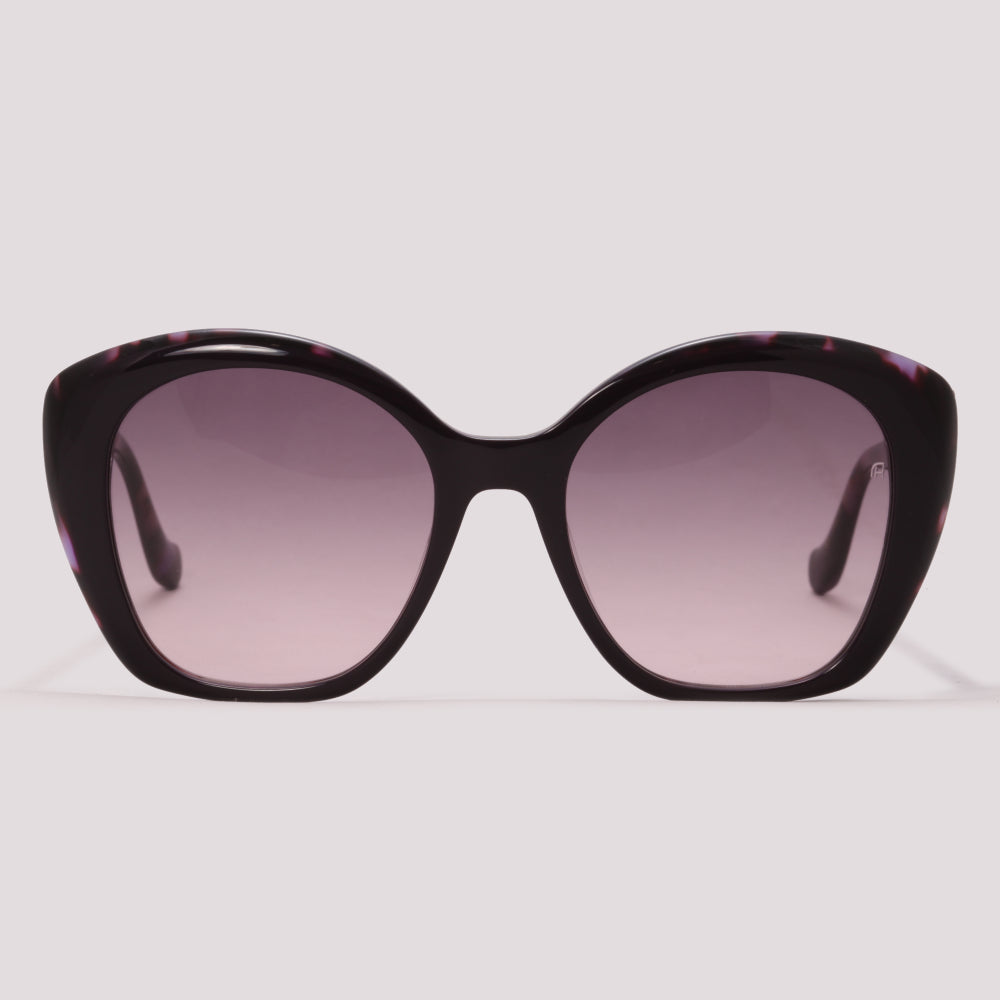 Ana Hickmann Mari 4 R01 Roxo Mesclado Preto Degradê - Sol - 54 mm