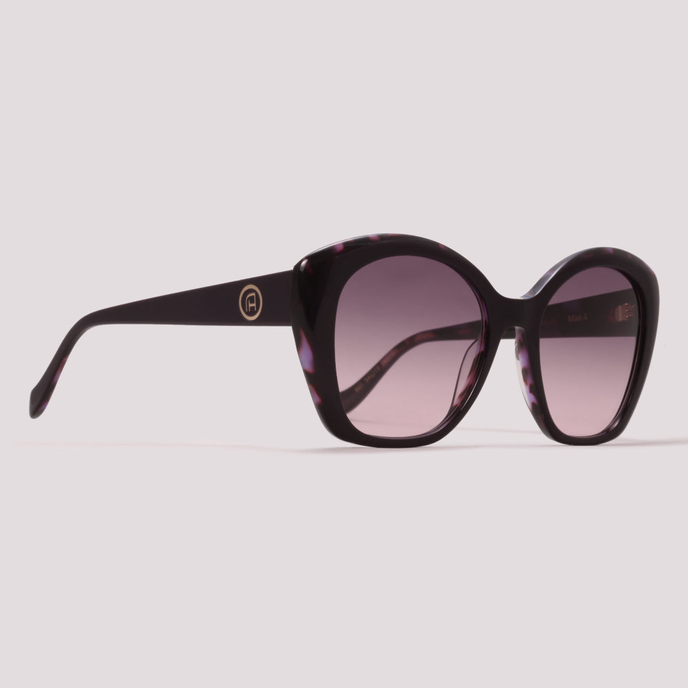 Ana Hickmann Mari 4 R01 Roxo Mesclado Preto Degradê - Sol - 54 mm